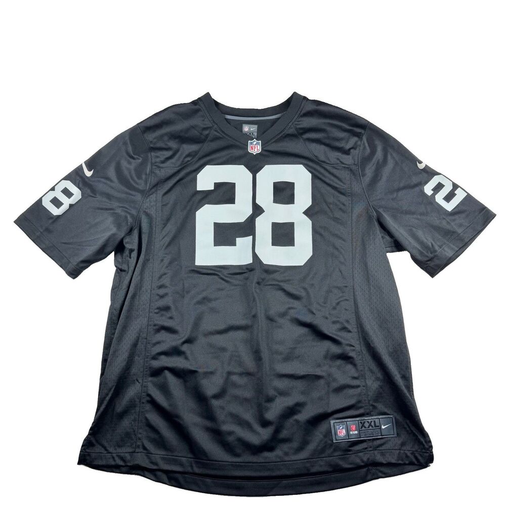 Nike Las Vegas Raiders Josh Jacobs #28 Jersey Men XXL Black NFL Authentic